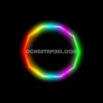 poligono 10 lados neon